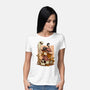 Boo Bubble Witch-Womens-Basic-Tee-fanfabio