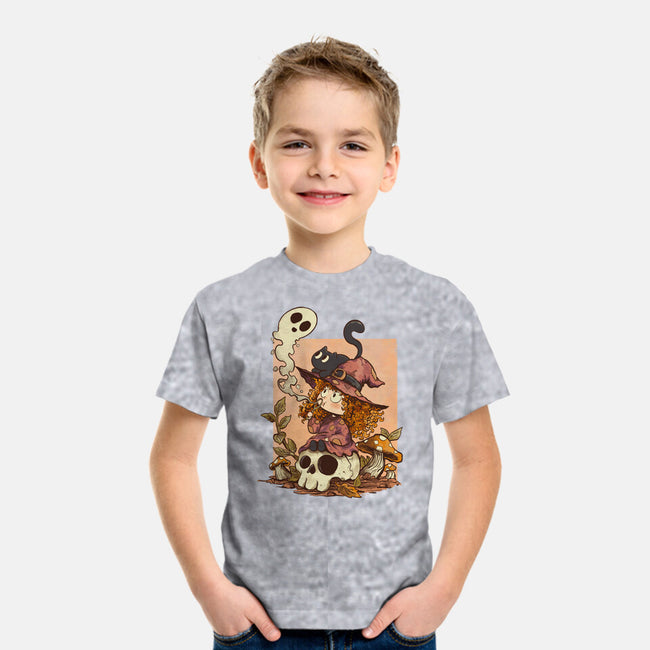 Boo Bubble Witch-Youth-Basic-Tee-fanfabio