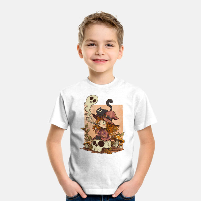 Boo Bubble Witch-Youth-Basic-Tee-fanfabio