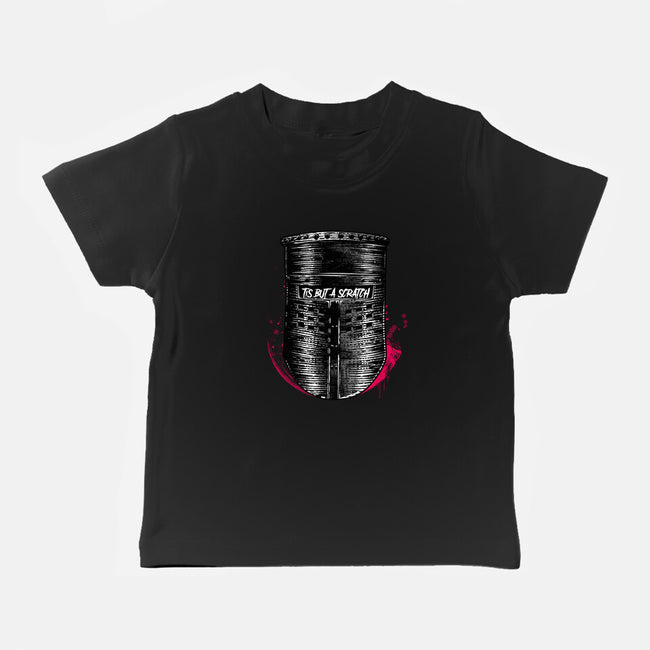 But A Scratch Helmet-Baby-Basic-Tee-rocketman_art