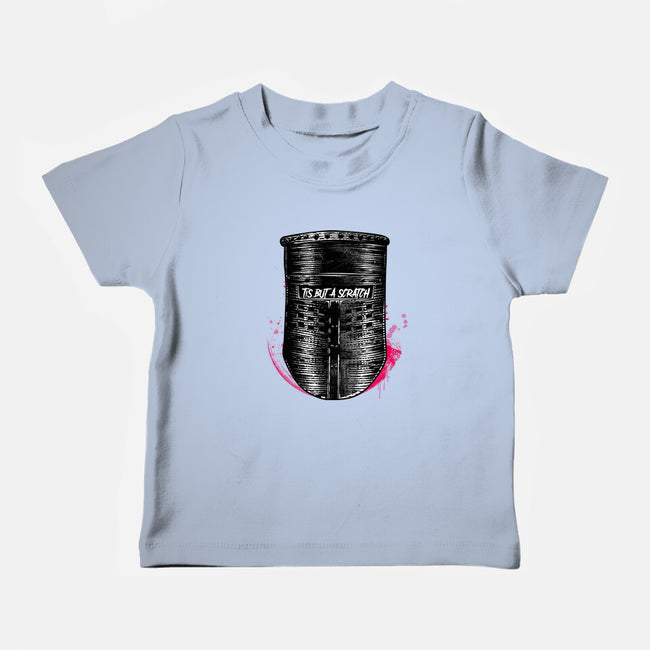 But A Scratch Helmet-Baby-Basic-Tee-rocketman_art
