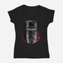 But A Scratch Helmet-Womens-V-Neck-Tee-rocketman_art