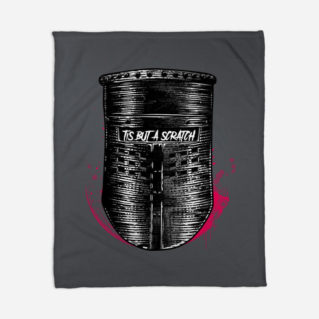 But A Scratch Helmet-None-Fleece-Blanket-rocketman_art