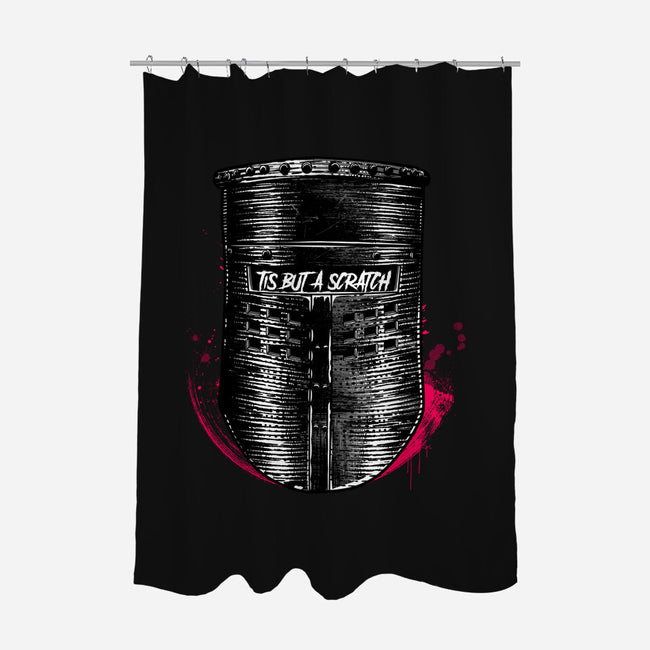 But A Scratch Helmet-None-Polyester-Shower Curtain-rocketman_art