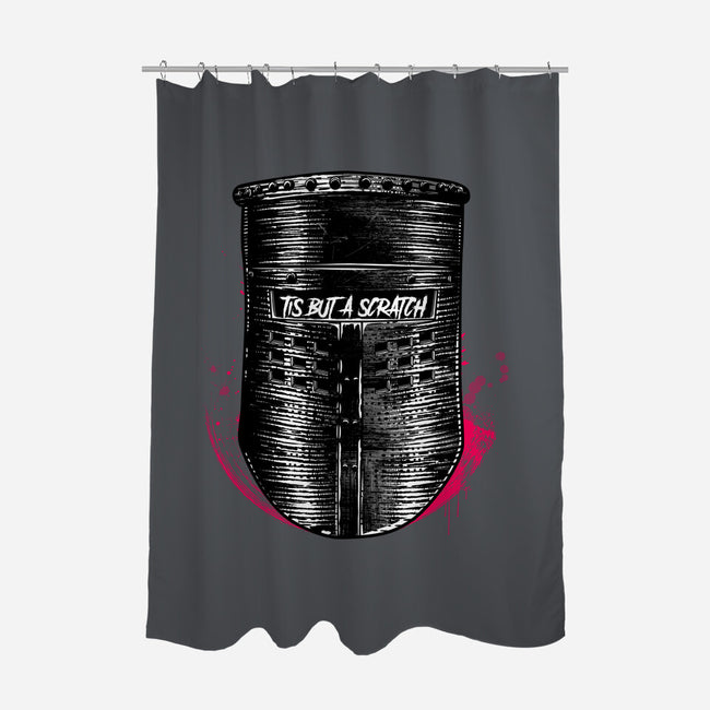 But A Scratch Helmet-None-Polyester-Shower Curtain-rocketman_art