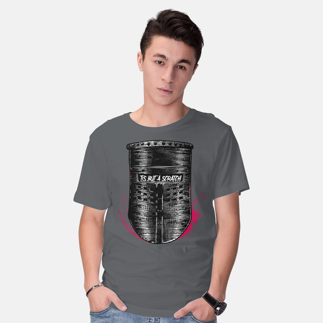But A Scratch Helmet-Mens-Basic-Tee-rocketman_art