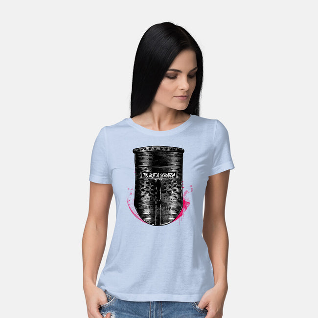 But A Scratch Helmet-Womens-Basic-Tee-rocketman_art