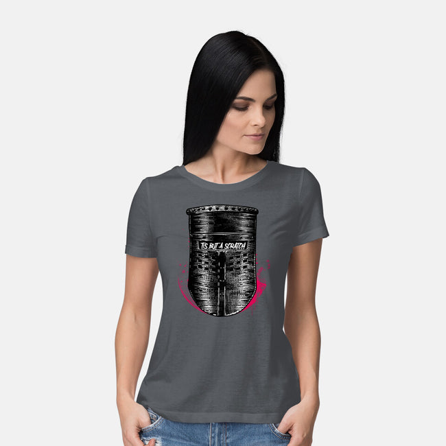 But A Scratch Helmet-Womens-Basic-Tee-rocketman_art