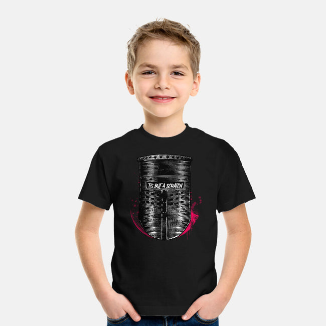 But A Scratch Helmet-Youth-Basic-Tee-rocketman_art