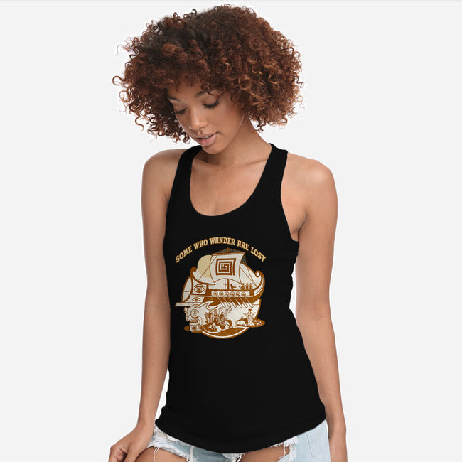 Some Who Wander Are Lost-Womens-Racerback-Tank-palmstreet