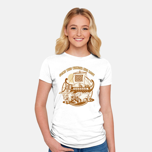 Some Who Wander Are Lost-Womens-Fitted-Tee-palmstreet
