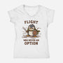 Flight Was Never An Option-Womens-V-Neck-Tee-kg07