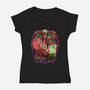 Live From The Dungeon-Womens-V-Neck-Tee-Hafaell