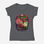 Live From The Dungeon-Womens-V-Neck-Tee-Hafaell