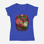 Live From The Dungeon-Womens-V-Neck-Tee-Hafaell