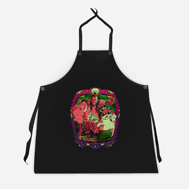 Live From The Dungeon-Unisex-Kitchen-Apron-Hafaell