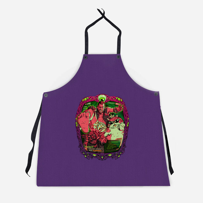 Live From The Dungeon-Unisex-Kitchen-Apron-Hafaell