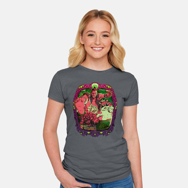 Live From The Dungeon-Womens-Fitted-Tee-Hafaell