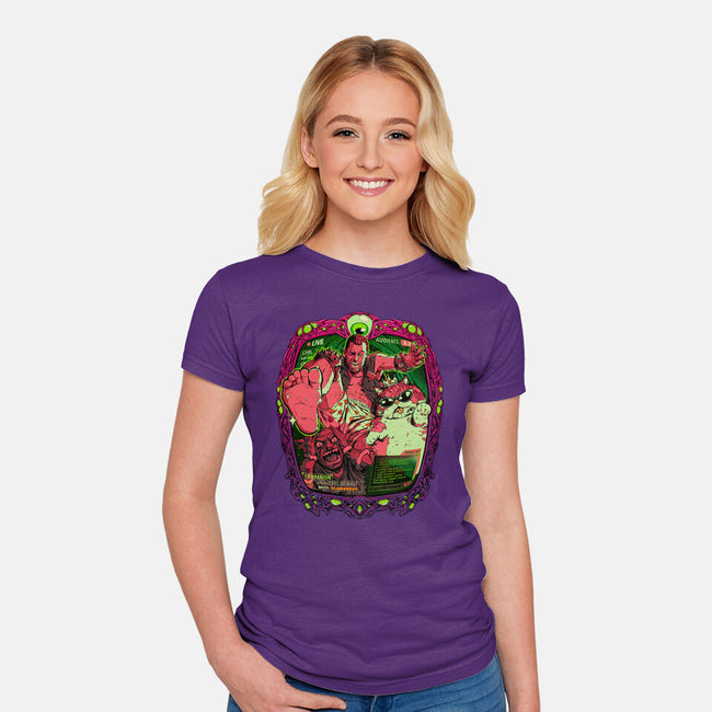 Live From The Dungeon-Womens-Fitted-Tee-Hafaell