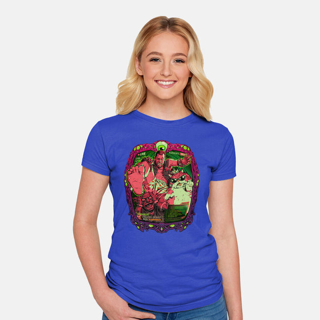 Live From The Dungeon-Womens-Fitted-Tee-Hafaell