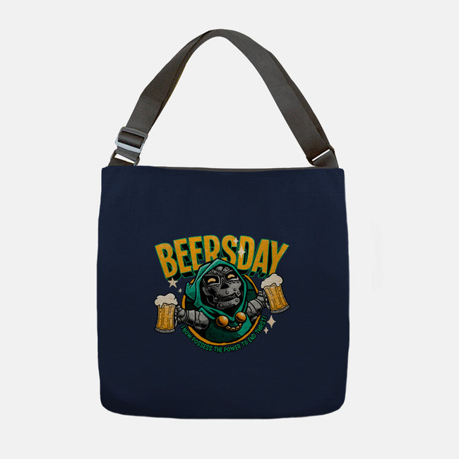 Beersday-None-Adjustable Tote-Bag-teesgeex