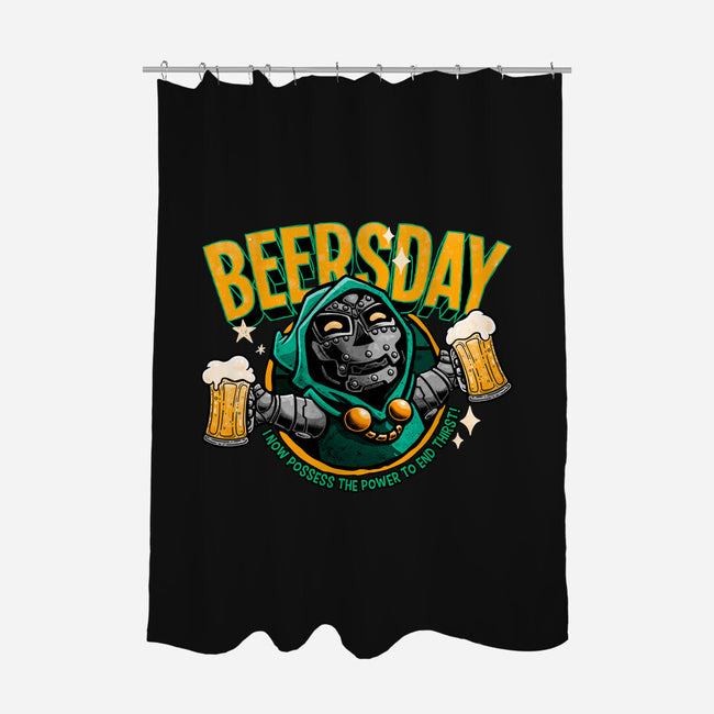 Beersday-None-Polyester-Shower Curtain-teesgeex