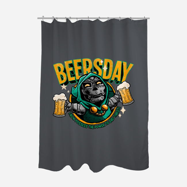Beersday-None-Polyester-Shower Curtain-teesgeex