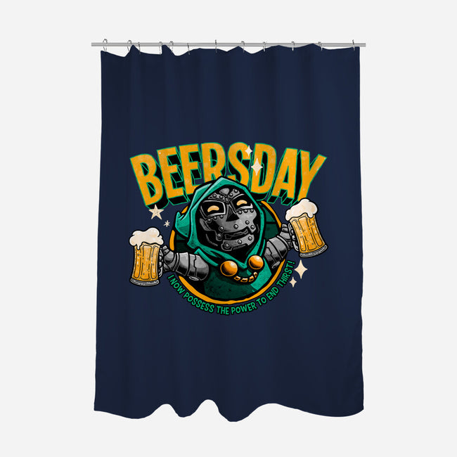 Beersday-None-Polyester-Shower Curtain-teesgeex