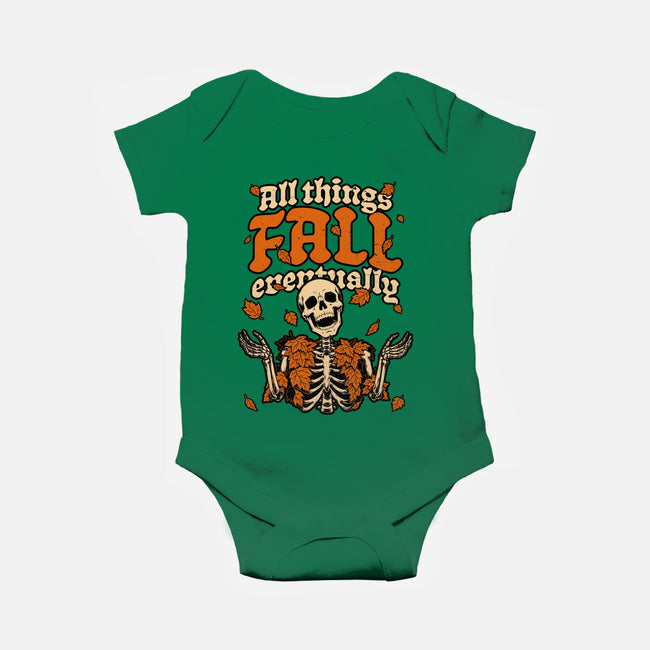 Skeleton Autumn Leaves-Baby-Basic-Onesie-Studio Mootant