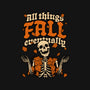 Skeleton Autumn Leaves-Unisex-Basic-Tee-Studio Mootant