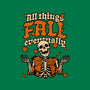 Skeleton Autumn Leaves-None-Polyester-Shower Curtain-Studio Mootant