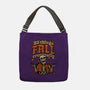 Skeleton Autumn Leaves-None-Adjustable Tote-Bag-Studio Mootant