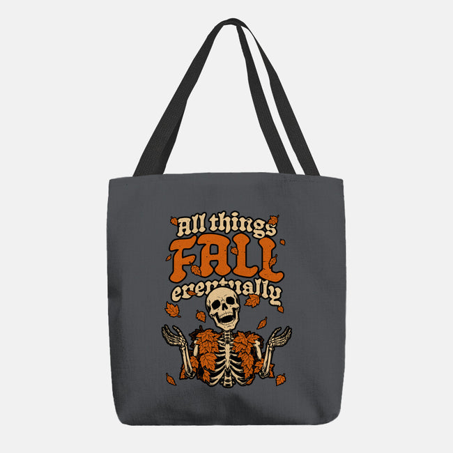 Skeleton Autumn Leaves-None-Basic Tote-Bag-Studio Mootant