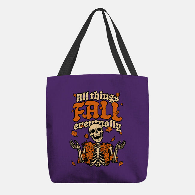Skeleton Autumn Leaves-None-Basic Tote-Bag-Studio Mootant