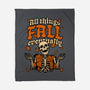 Skeleton Autumn Leaves-None-Fleece-Blanket-Studio Mootant