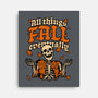 Skeleton Autumn Leaves-None-Stretched-Canvas-Studio Mootant