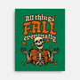 Skeleton Autumn Leaves-None-Stretched-Canvas-Studio Mootant