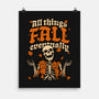 Skeleton Autumn Leaves-None-Matte-Poster-Studio Mootant