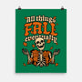 Skeleton Autumn Leaves-None-Matte-Poster-Studio Mootant