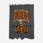 Skeleton Autumn Leaves-None-Polyester-Shower Curtain-Studio Mootant
