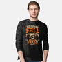 Skeleton Autumn Leaves-Mens-Long Sleeved-Tee-Studio Mootant