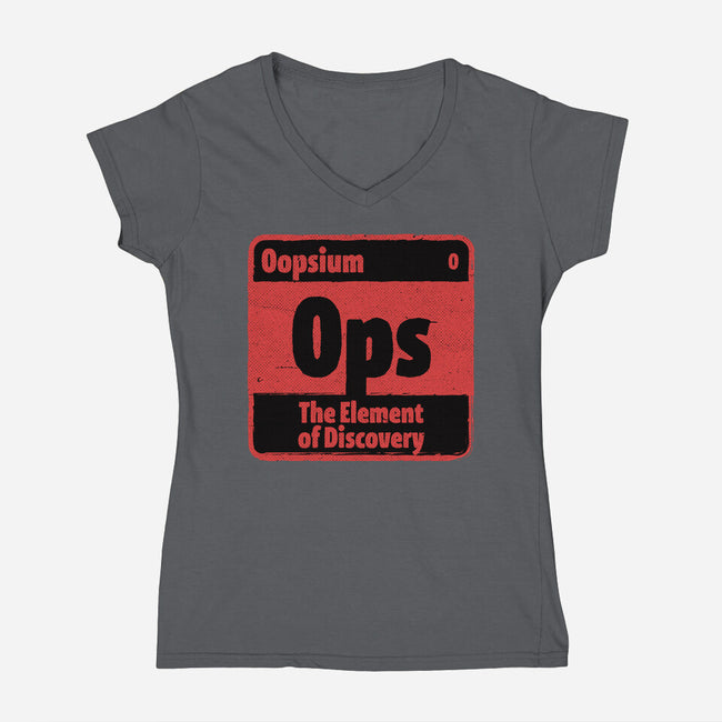 Element Of Science Discovery-Womens-V-Neck-Tee-Studio Mootant