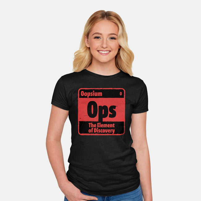 Element Of Science Discovery-Womens-Fitted-Tee-Studio Mootant