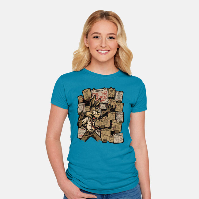 Conspiracy Animation Meme-Womens-Fitted-Tee-Studio Mootant