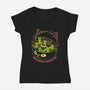 Headspace Command-Womens-V-Neck-Tee-eduely