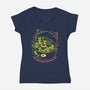 Headspace Command-Womens-V-Neck-Tee-eduely
