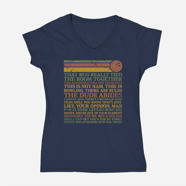 There Are Rules-Womens-V-Neck-Tee-kg07