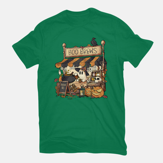 Boo Brews-Womens-Fitted-Tee-fanfabio