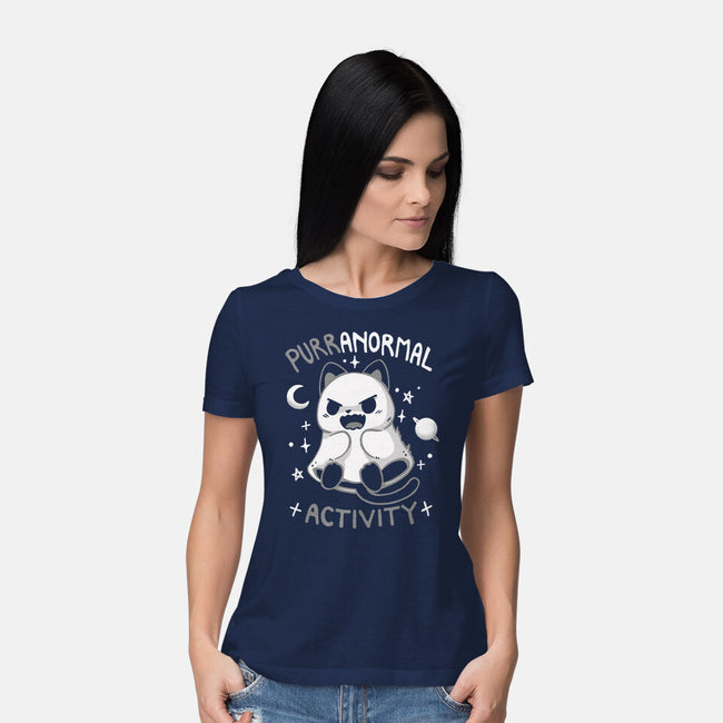 Purranormal Space Activity-Womens-Basic-Tee-Vallina84