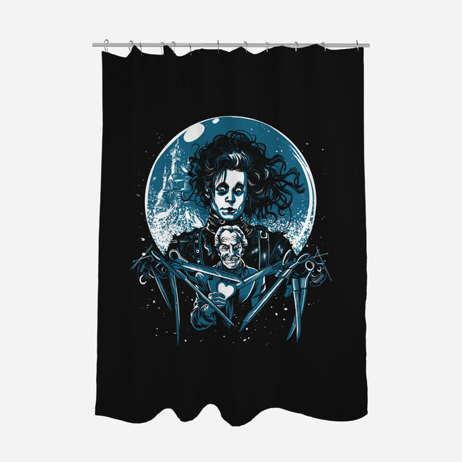 Edward's Heart-None-Polyester-Shower Curtain-zascanauta